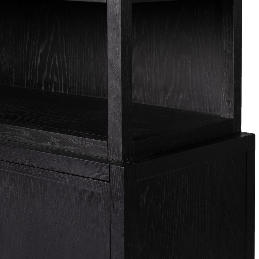 Blackwood Bookcase, Brushed Ebony Oak - Sage InteriorsFHBookcase