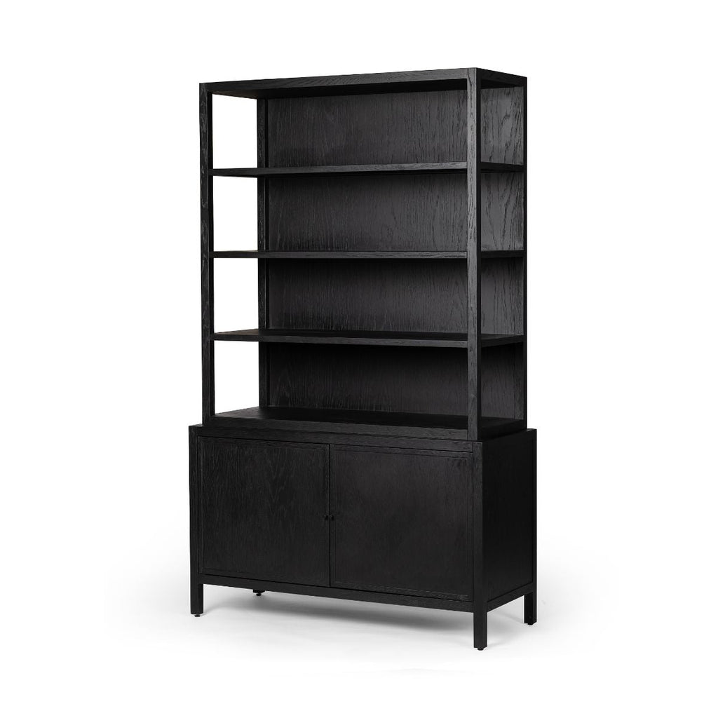 Blackwood Bookcase, Brushed Ebony Oak - Sage InteriorsFHBookcase