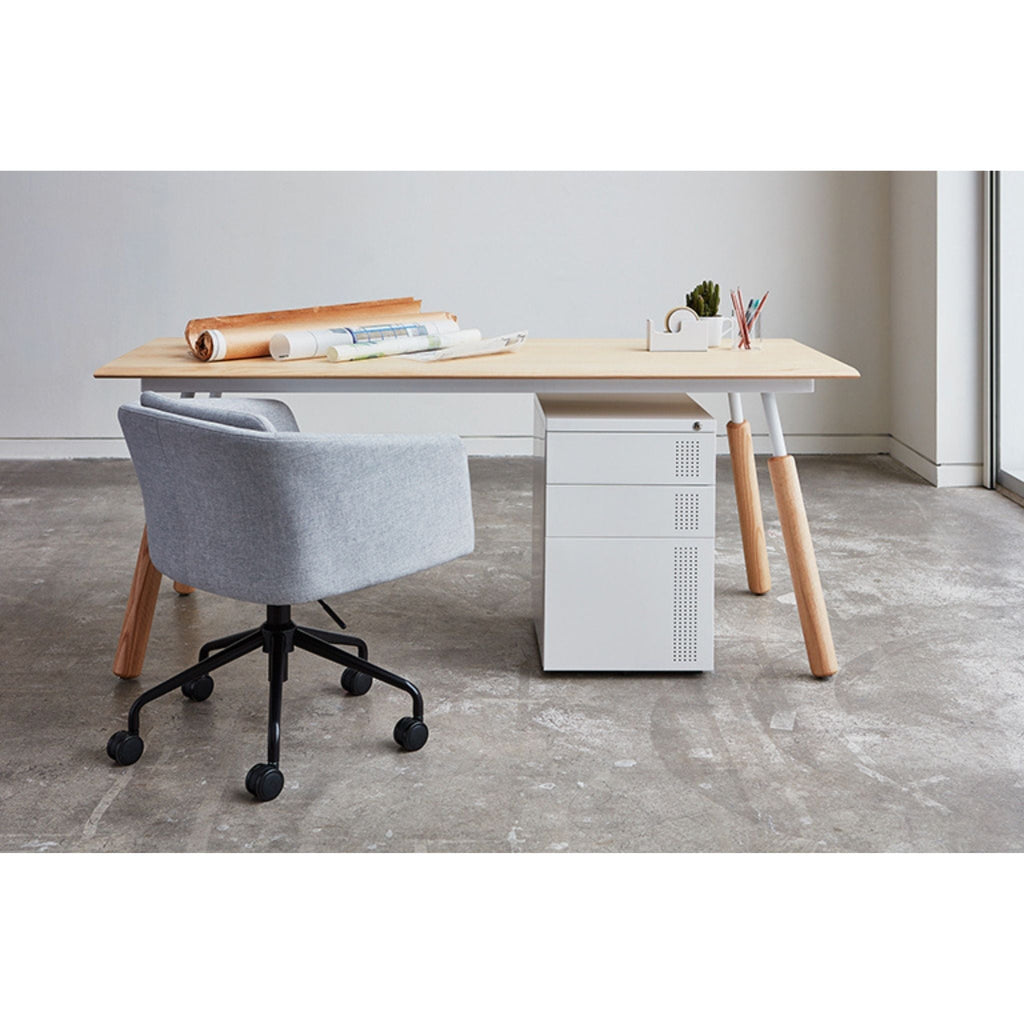 Blonde Ash Envoy Desk - 70" - Sage InteriorsgusDesk