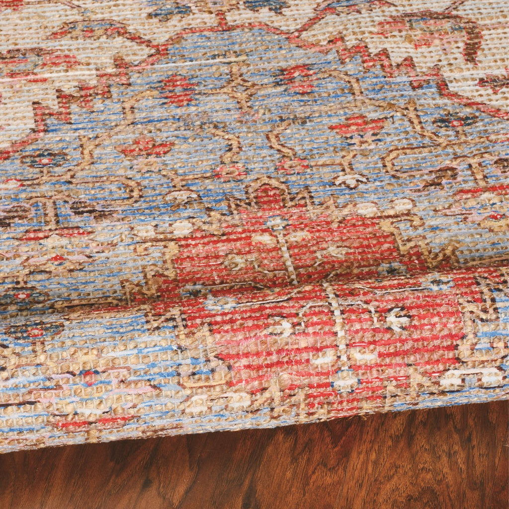 Blue/Red Gramercy Morris Rug - Sage InteriorsKas Rug