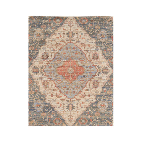 Blue/Red Gramercy Morris Rug - Sage InteriorsKas Rug