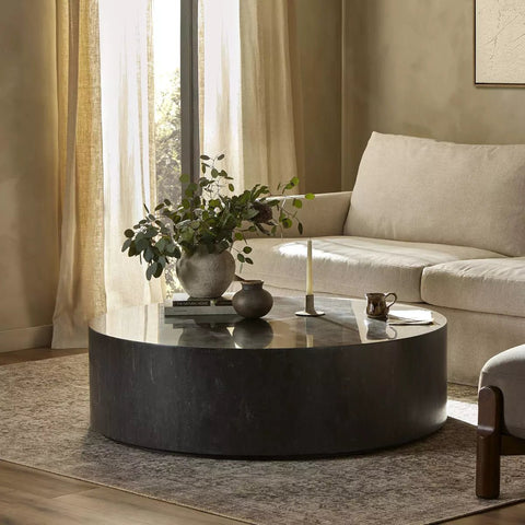 Bluestone Cylindrical Coffee Table - Sage InteriorsFour Handscoffee table