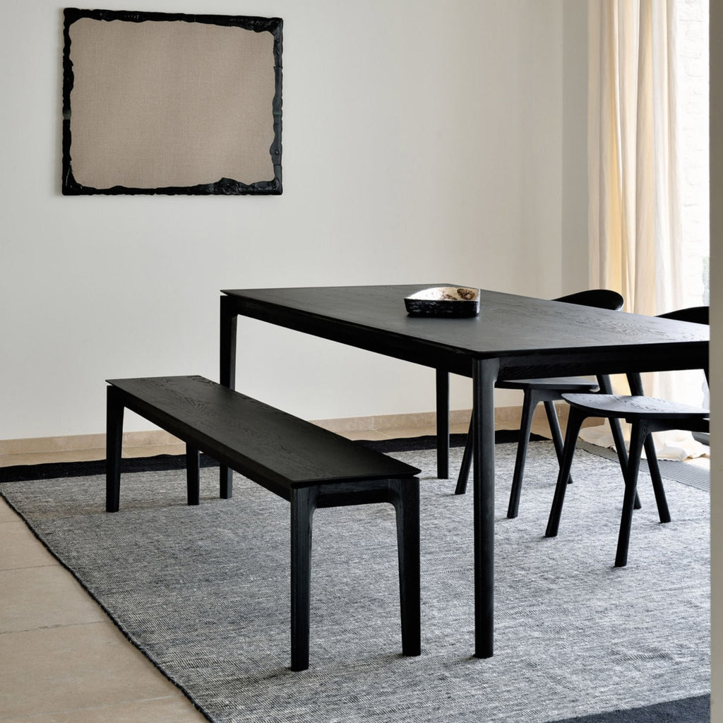 Bok Dining Table, Oak Black - Sage InteriorsethnicraftDining Table