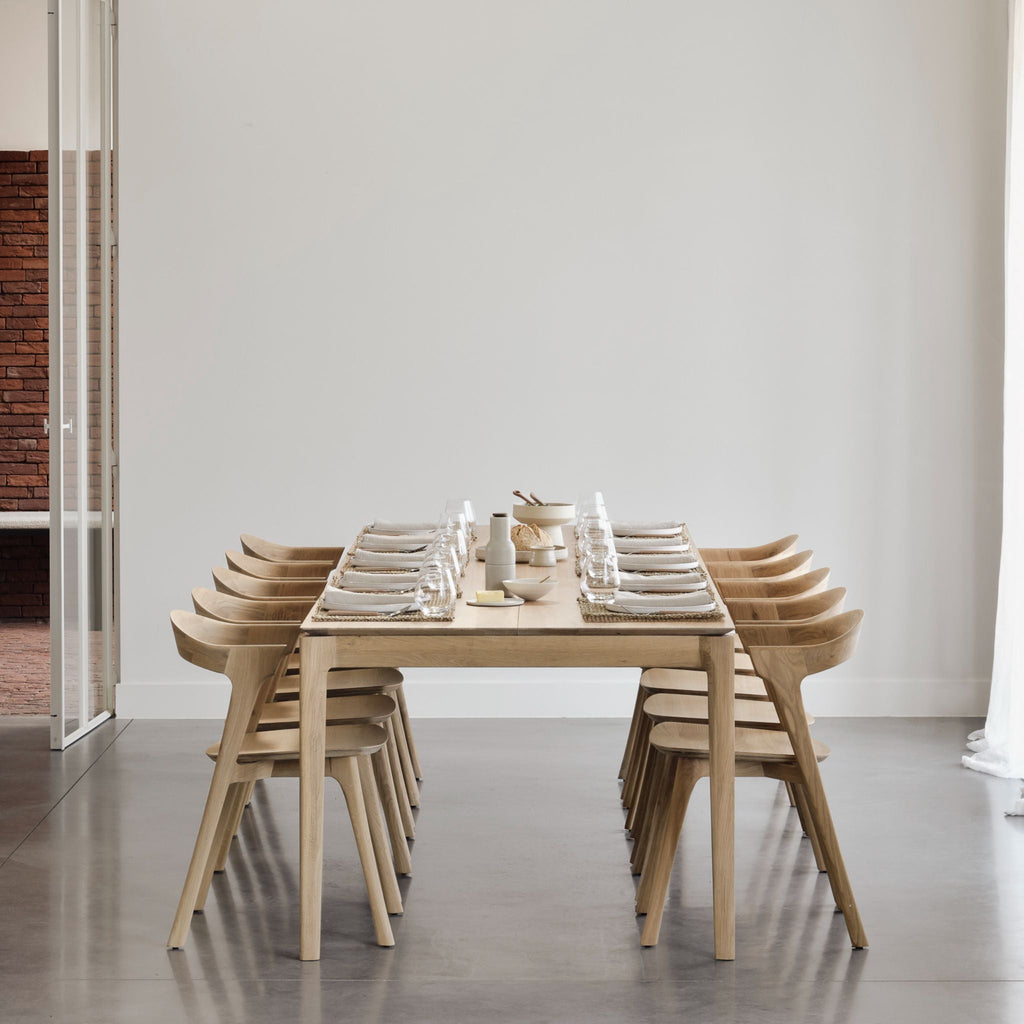 Bok Extendable Dining Table, Oak - Sage InteriorsEthnicraftDining Table