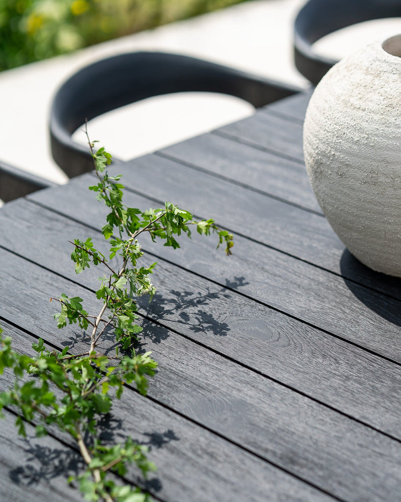 Bok Outdoor Dining Table, Teak Black - Sage InteriorsEthnicraftDining Table