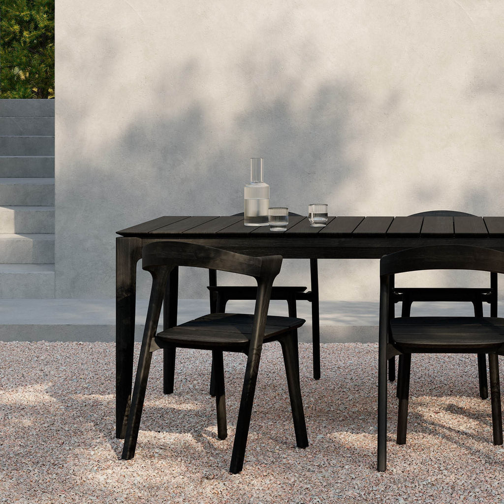 Bok Outdoor Dining Table, Teak Black - Sage InteriorsEthnicraftDining Table