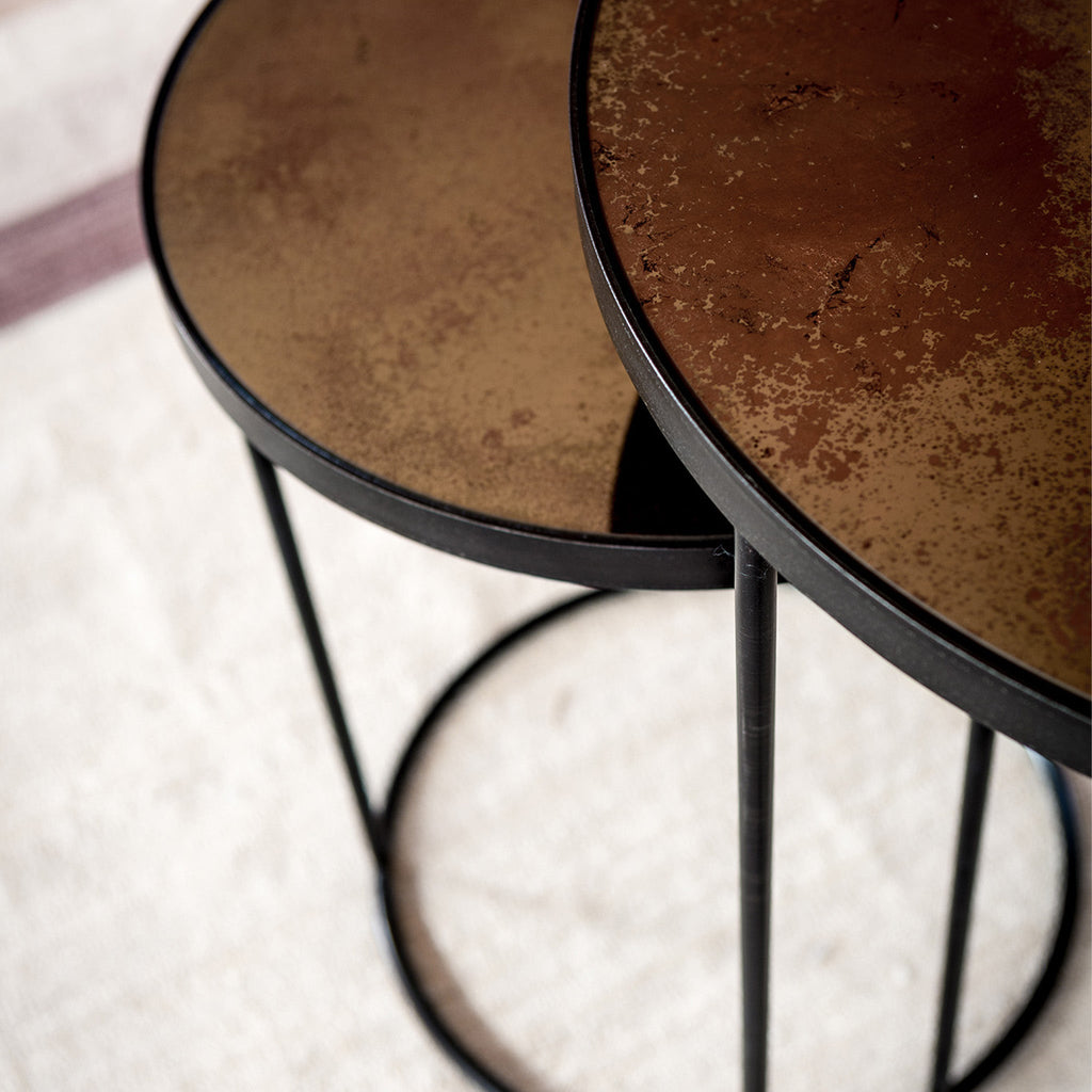 Bronze Copper Nesting side table set - Sage InteriorsNotre Monde