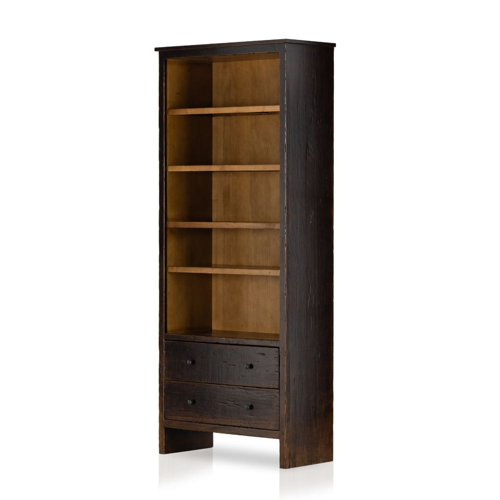 Bruges Bookcase, Distressed Walnut - Sage InteriorsFHBookcase