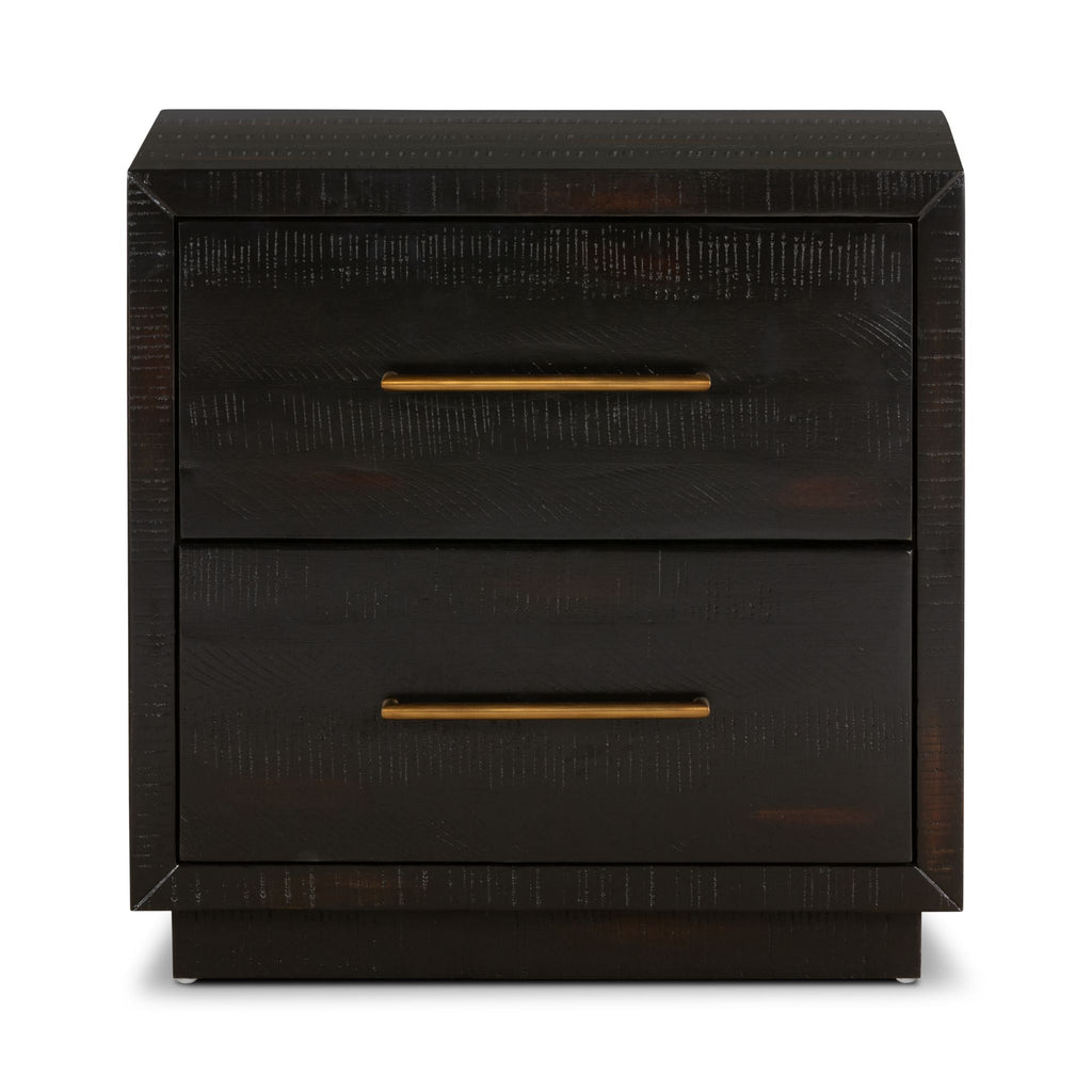 Burnished Black Nightstand - Sage InteriorsFHottoman