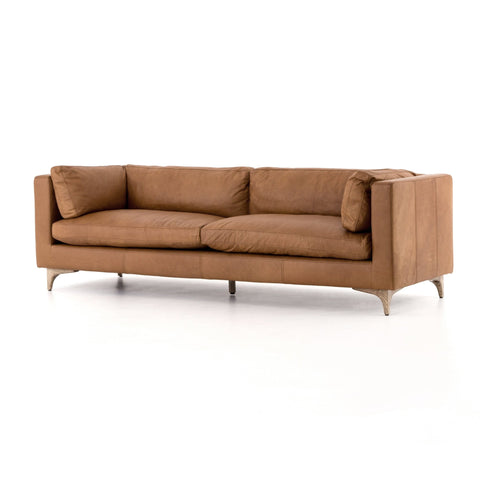 Camel Anderson Leather Sofa - Sage InteriorsFHsofa