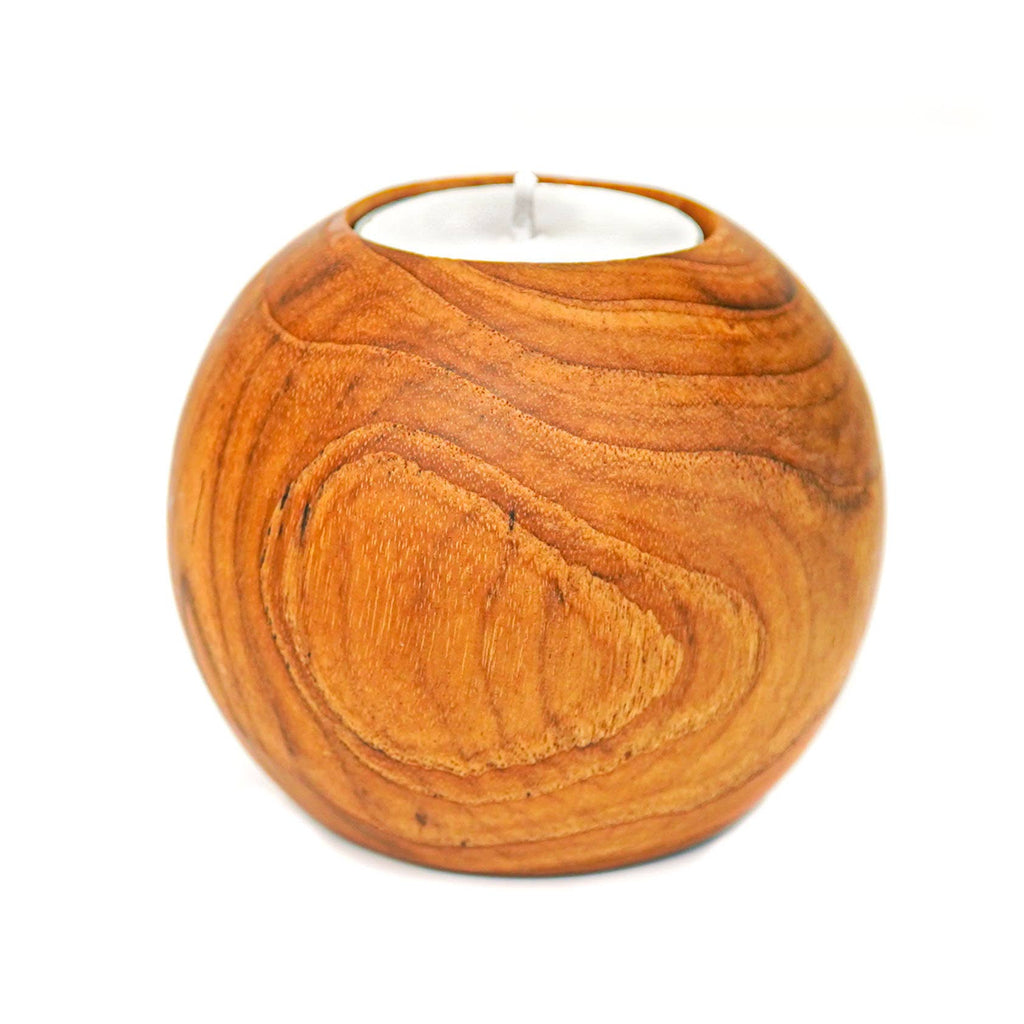 Candle Holder, Handmade Teak Wood, Small - Sage InteriorsRainforest BowlsDecor