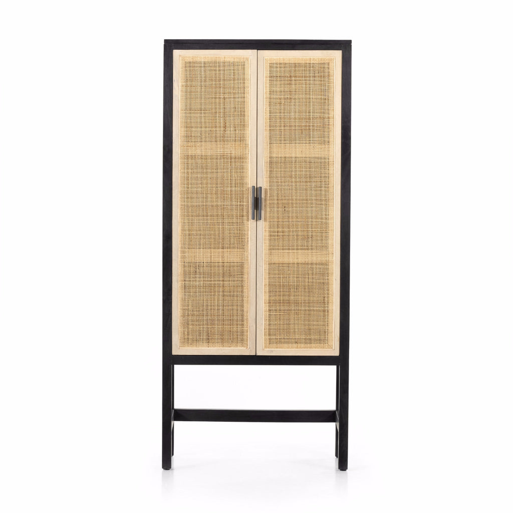 Caned Mango Narrow Cabinet - Sage InteriorsFHCabinet