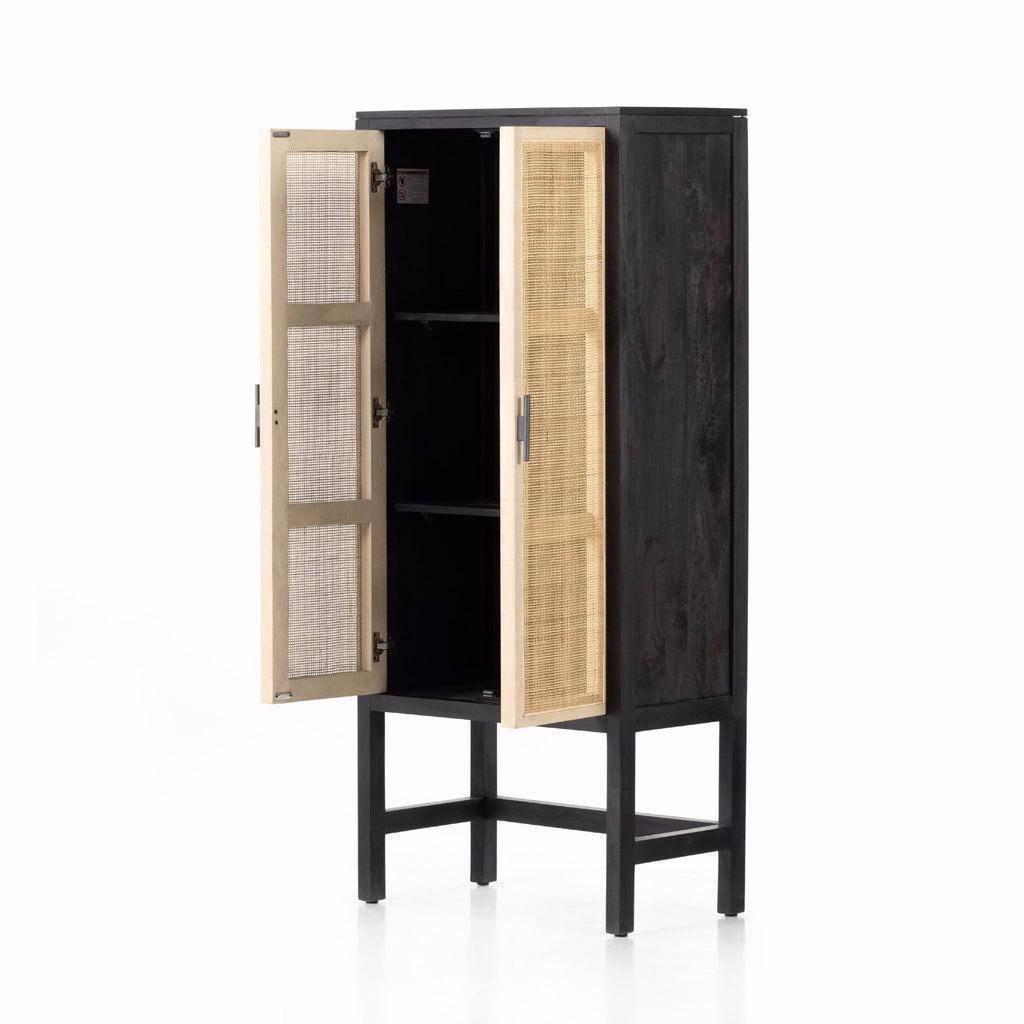 Caned Mango Narrow Cabinet - Sage InteriorsFHCabinet