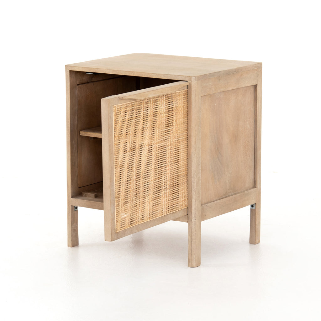 Caned Mango Nightstand - Sage InteriorsFH