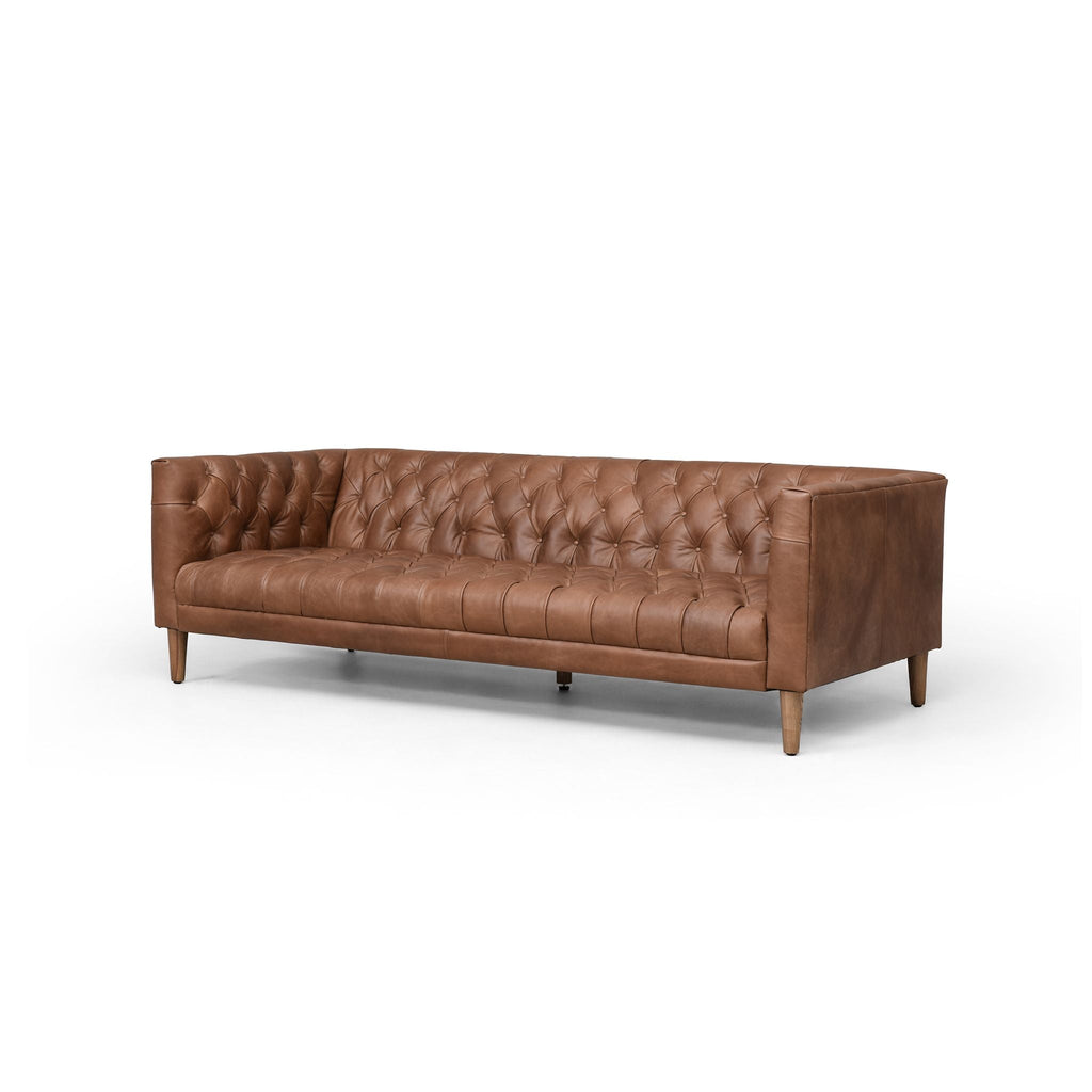 Carnegie Leather Sofa 75" - Sage InteriorsFH