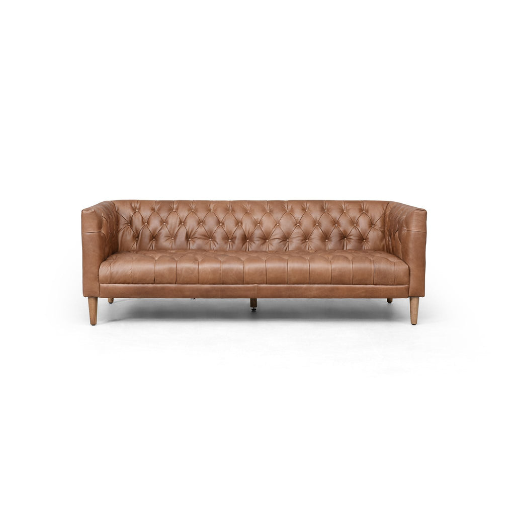 Carnegie Leather Sofa 75" - Sage InteriorsFH