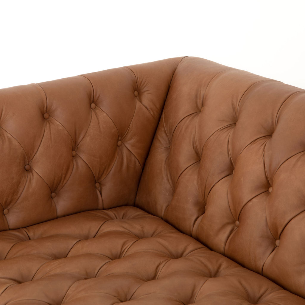 Carnegie Leather Sofa 90" - Sage InteriorsFH