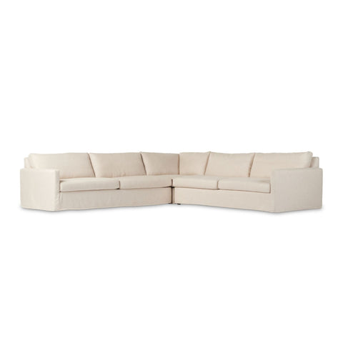 Cassie Slipcover 3 Piece Sectional - Sage InteriorsFHSectional