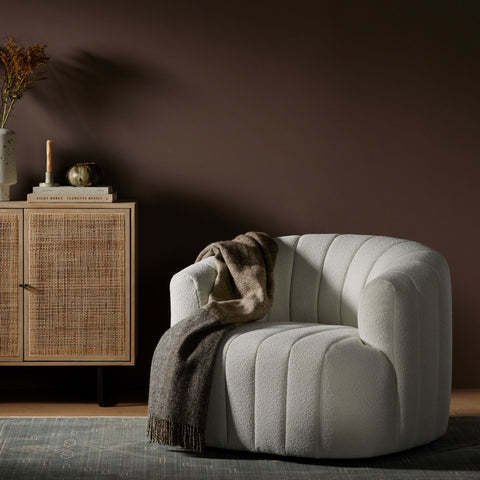 Channel Chair, Fiqa Boucle Natural - Sage InteriorsFHAccent Chair