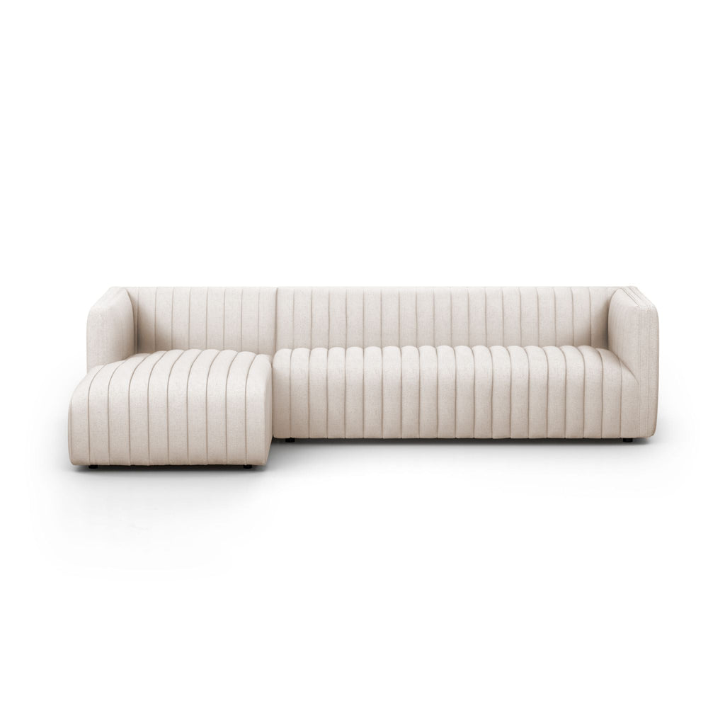 Channeled 2 Piece Sectional, Dover Crescent Performance - Sage InteriorsFHSofas