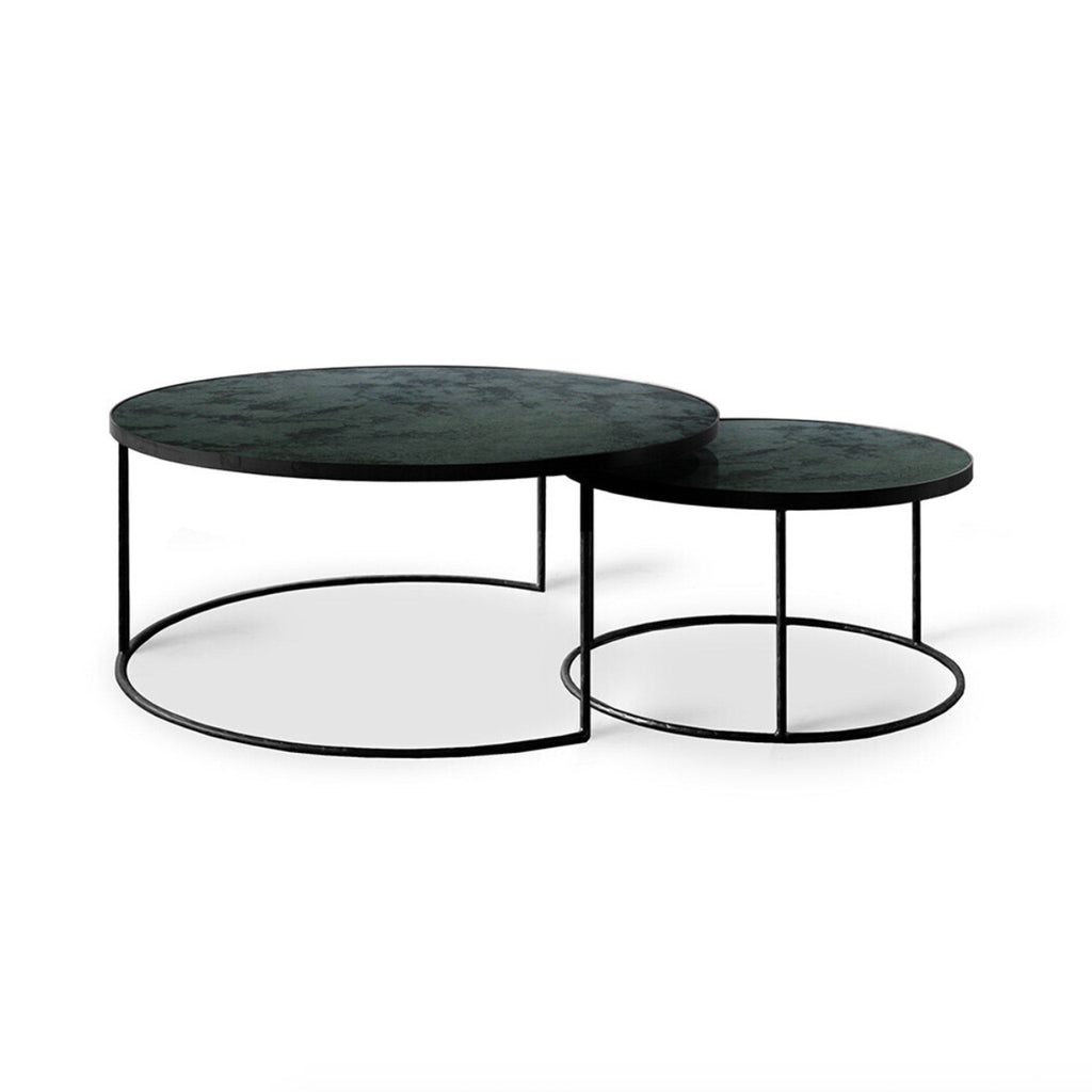 Charcoal Nesting Coffee Table - Set of 2 - Sage Interiorsethnicraft