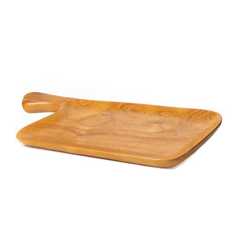 Cheese Board Serving Platter, Handmade Teak Wood - Sage InteriorsRainforest BowlsDecor