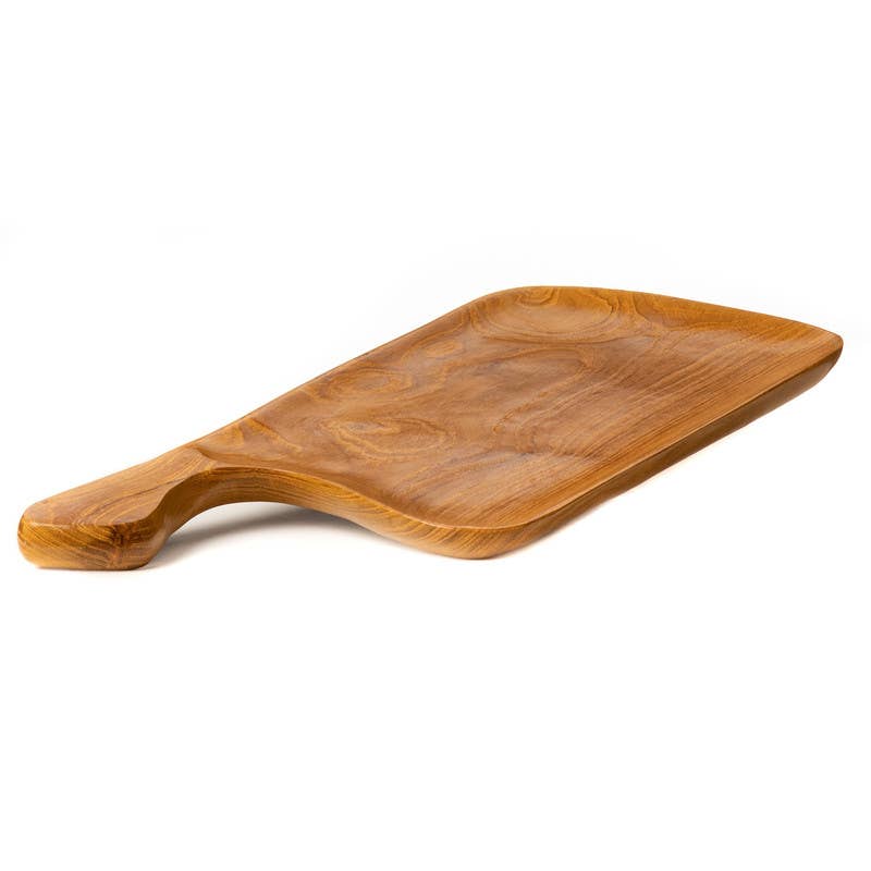 Cheese Board Serving Platter, Handmade Teak Wood - Sage InteriorsRainforest BowlsDecor