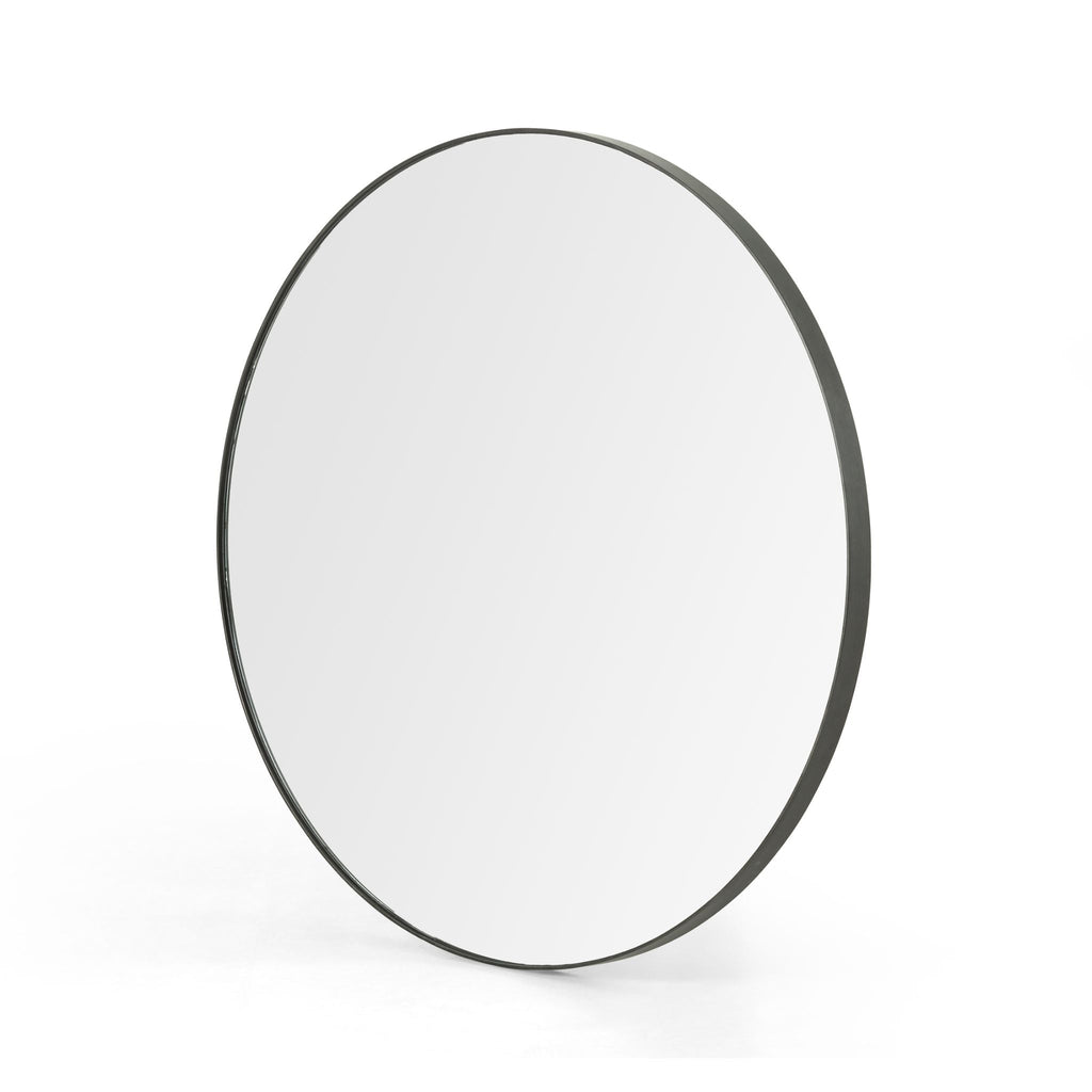 Classic Round Mirror, Rustic Black Iron - Sage InteriorsFHMirror