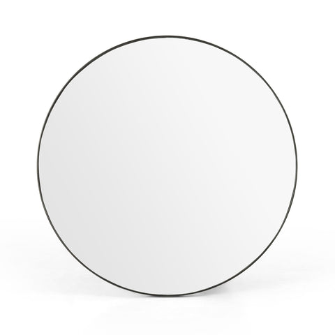 Classic Round Mirror, Rustic Black Iron - Sage InteriorsFHMirror