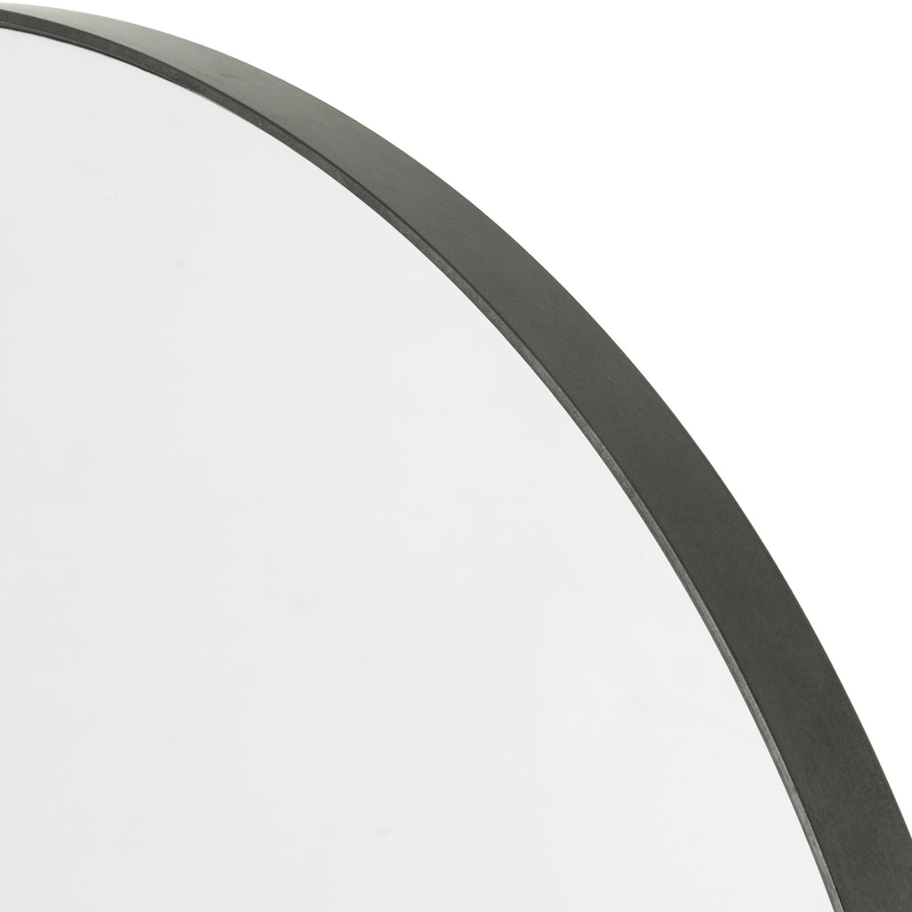 Classic Round Mirror, Rustic Black Iron - Sage InteriorsFHMirror