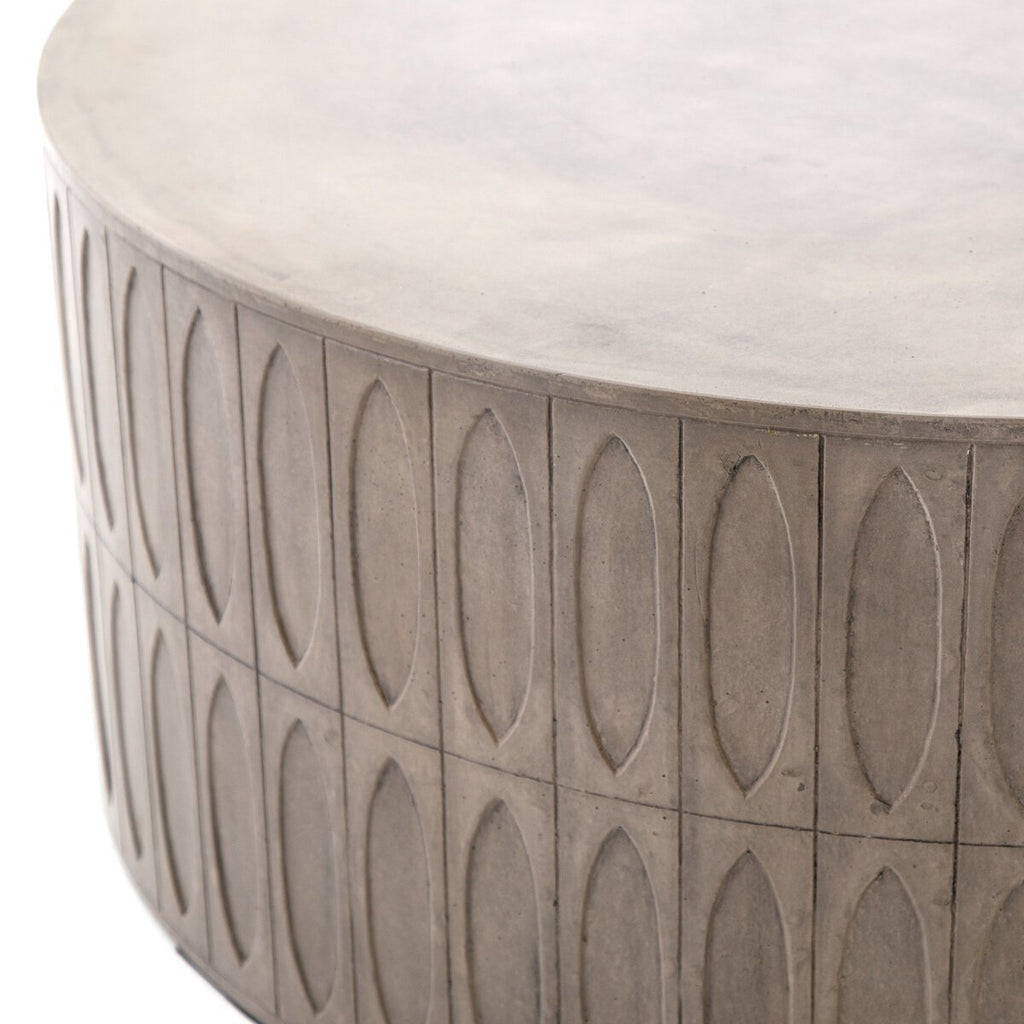 Colorado Concrete Drum Coffee Table - Sage InteriorsFour HandsCoffee Table