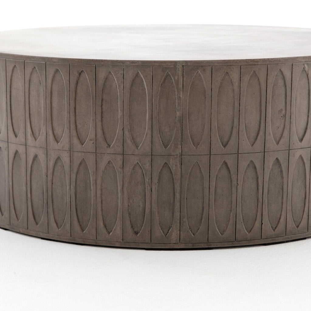 Colorado Concrete Drum Coffee Table - Sage InteriorsFour HandsCoffee Table