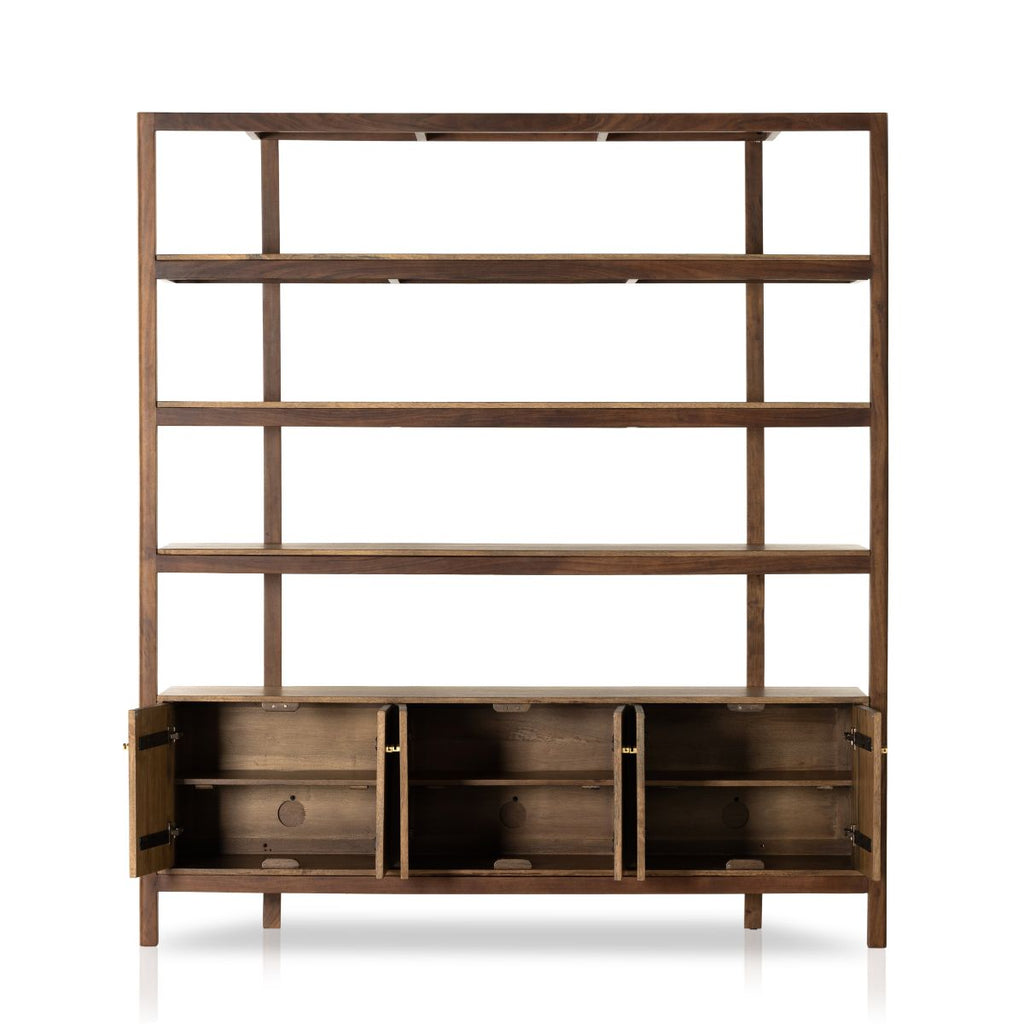 Deming Bookcase, Smoked Honey - Sage InteriorsFHBookcase