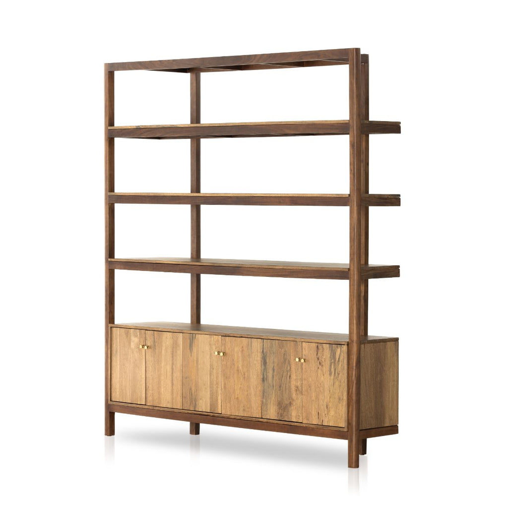 Deming Bookcase, Smoked Honey - Sage InteriorsFHBookcase