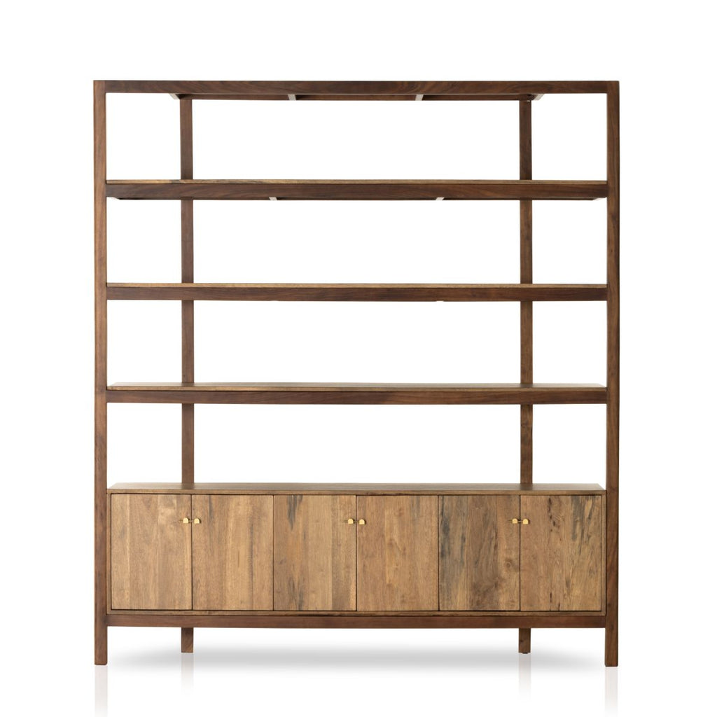 Deming Bookcase, Smoked Honey - Sage InteriorsFHBookcase