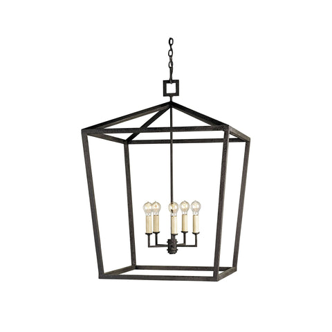 Denison Black Grande Lantern - Sage InteriorsCurrey and Company