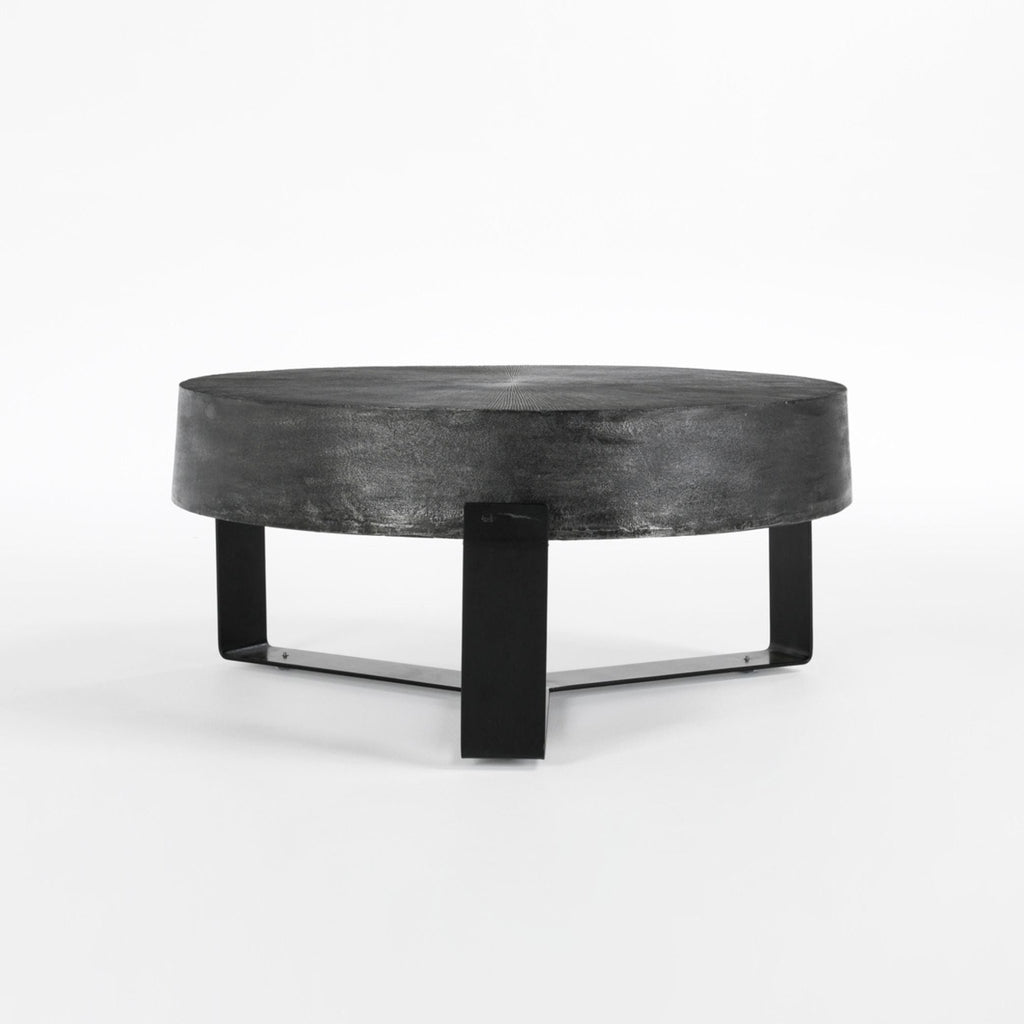 Domingo Round Coffee Table, Pewter - Sage InteriorsClassic HomeCoffee Tables