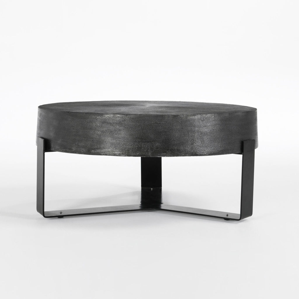 Domingo Round Coffee Table, Pewter - Sage InteriorsClassic HomeCoffee Tables