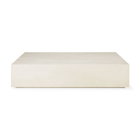 Elements Coffee Table, Off White Microcement, Rectangle - Sage Interiorsethnicraftcoffee table