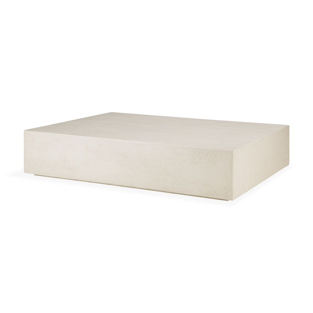 Elements Coffee Table, Off White Microcement, Rectangle - Sage Interiorsethnicraftcoffee table