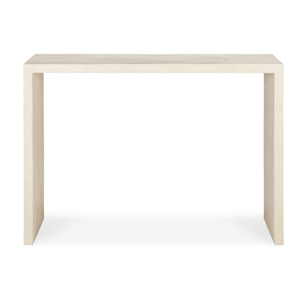 Elements Console Table, Off White Microcement - Sage Interiorsethnicraftcoffee table