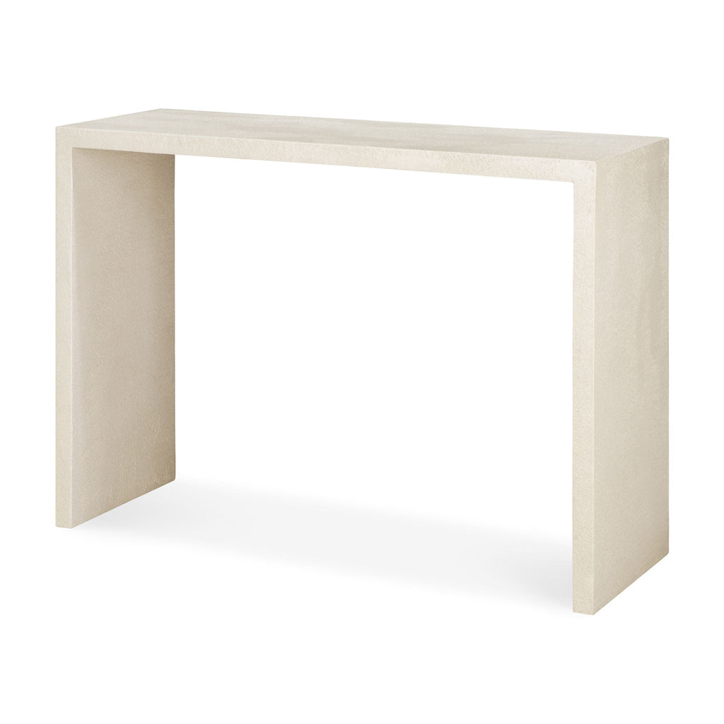 Elements Console Table, Off White Microcement - Sage Interiorsethnicraftcoffee table