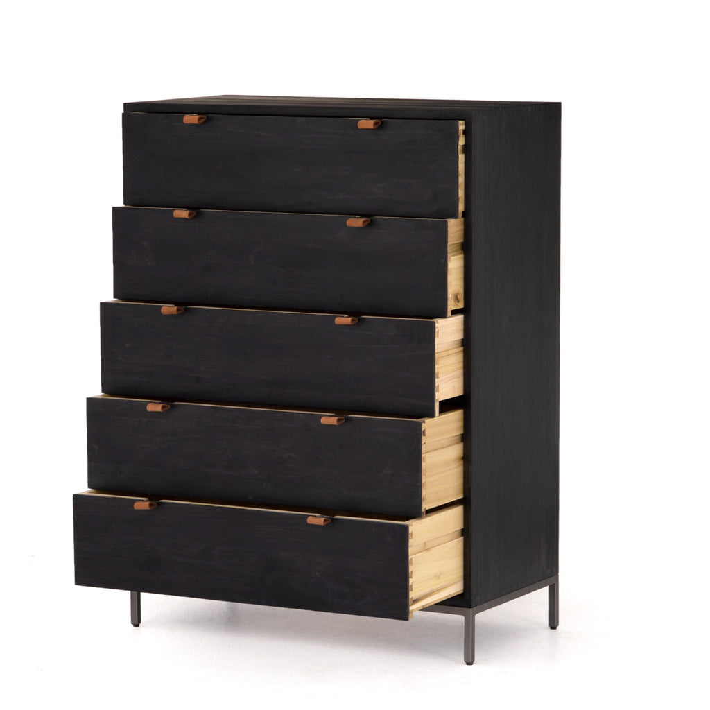 Everett 5 Drawer Dresser, Black Iron - Sage InteriorsFHDresser