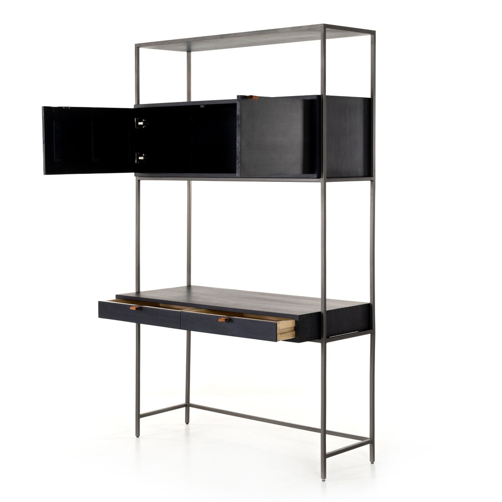 Everett Wall Desk, Black Iron - Sage InteriorsFHDesk