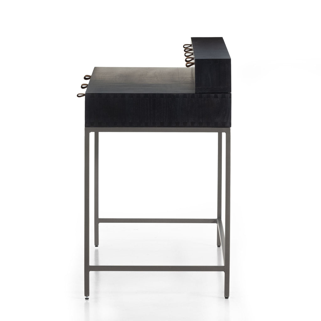 Everett Writing Desk, Black Wash Poplar - Sage InteriorsFH