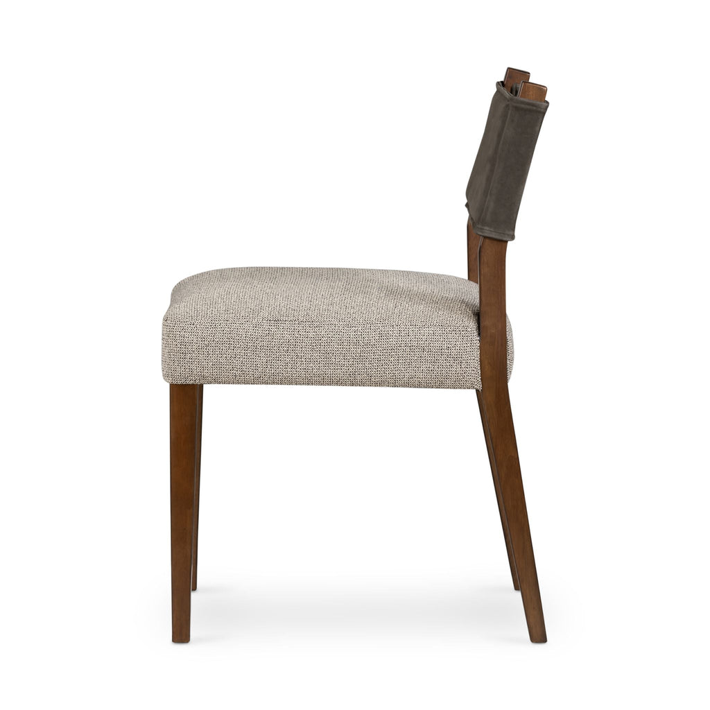 Flint Dining Chair, Nubuck Charcoal - Sage InteriorsFHdining chair