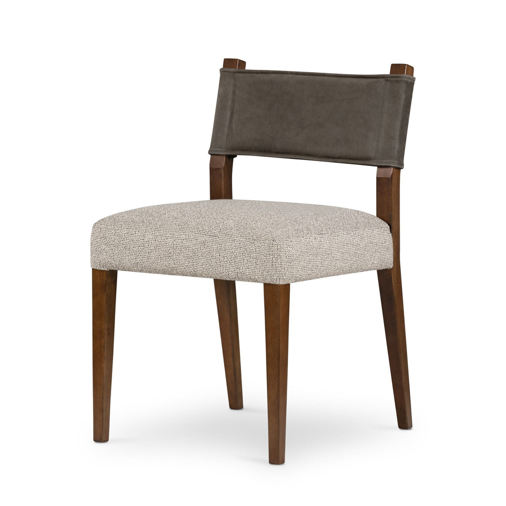 Flint Dining Chair, Nubuck Charcoal - Sage InteriorsFHdining chair