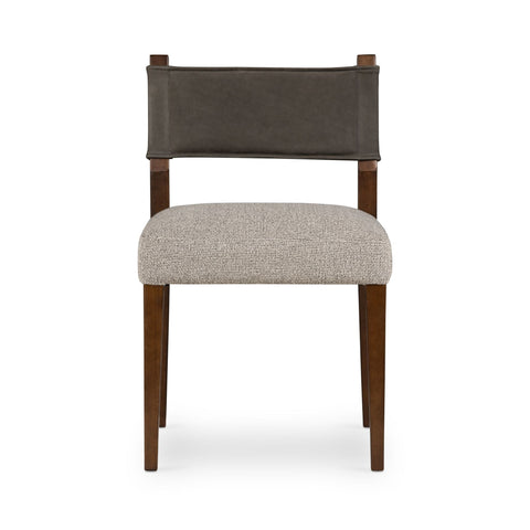 Flint Dining Chair, Nubuck Charcoal - Sage InteriorsFHdining chair