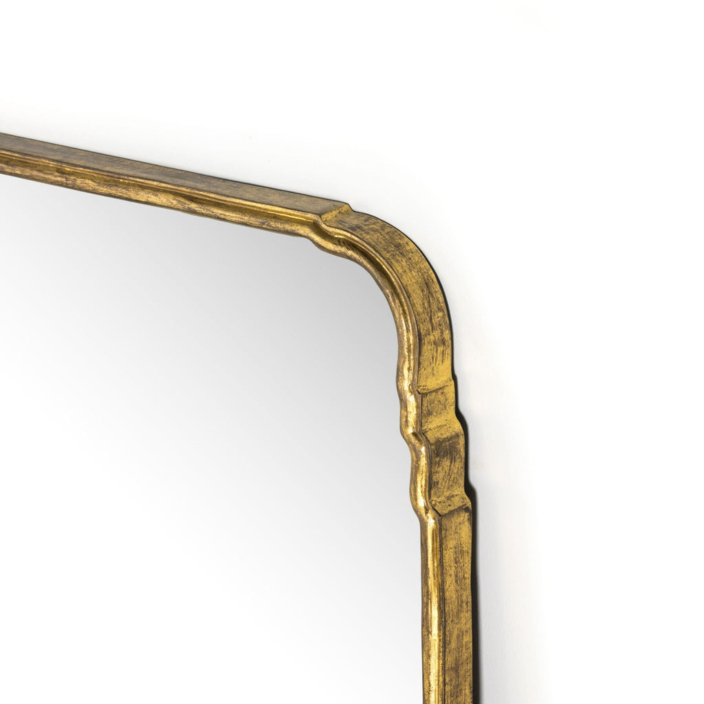 Floor Mirror, Antiqued Gold Leaf - Sage InteriorsFHMirror