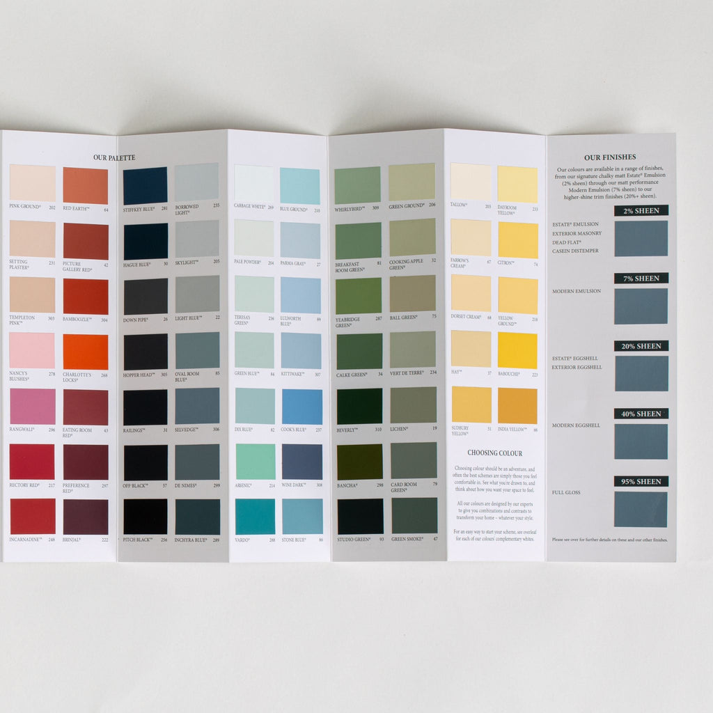 Free Color Card - Sage InteriorsFarrow & BallPaint